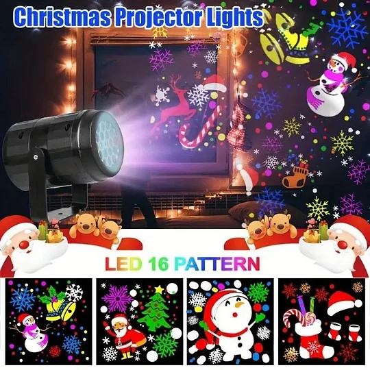 Świąteczne światła projektora