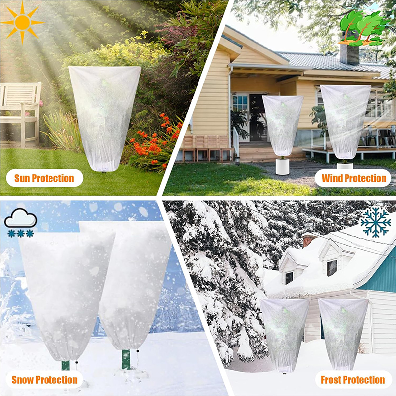 Gruba osłona chroniąca przed zimnem dla roślin