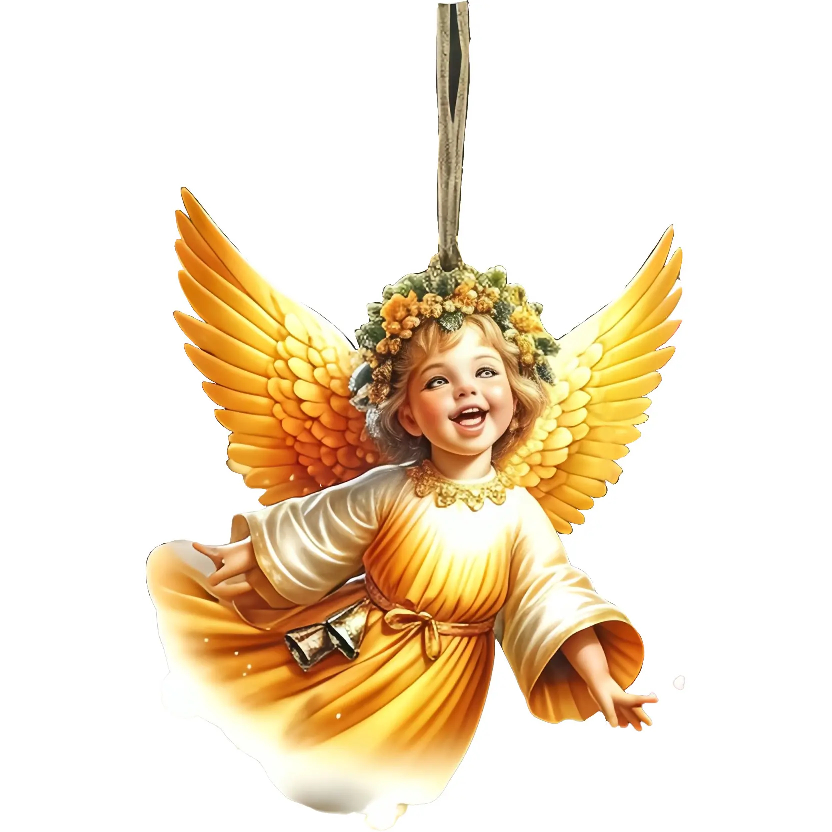 🎁Urocza świąteczna zawieszka aniołek – ozdoba na choinkę lub do samochodu, nowość 2025