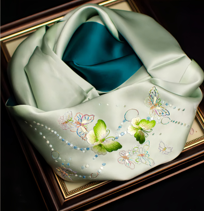 Suzhou Embroidery Silk Scarf