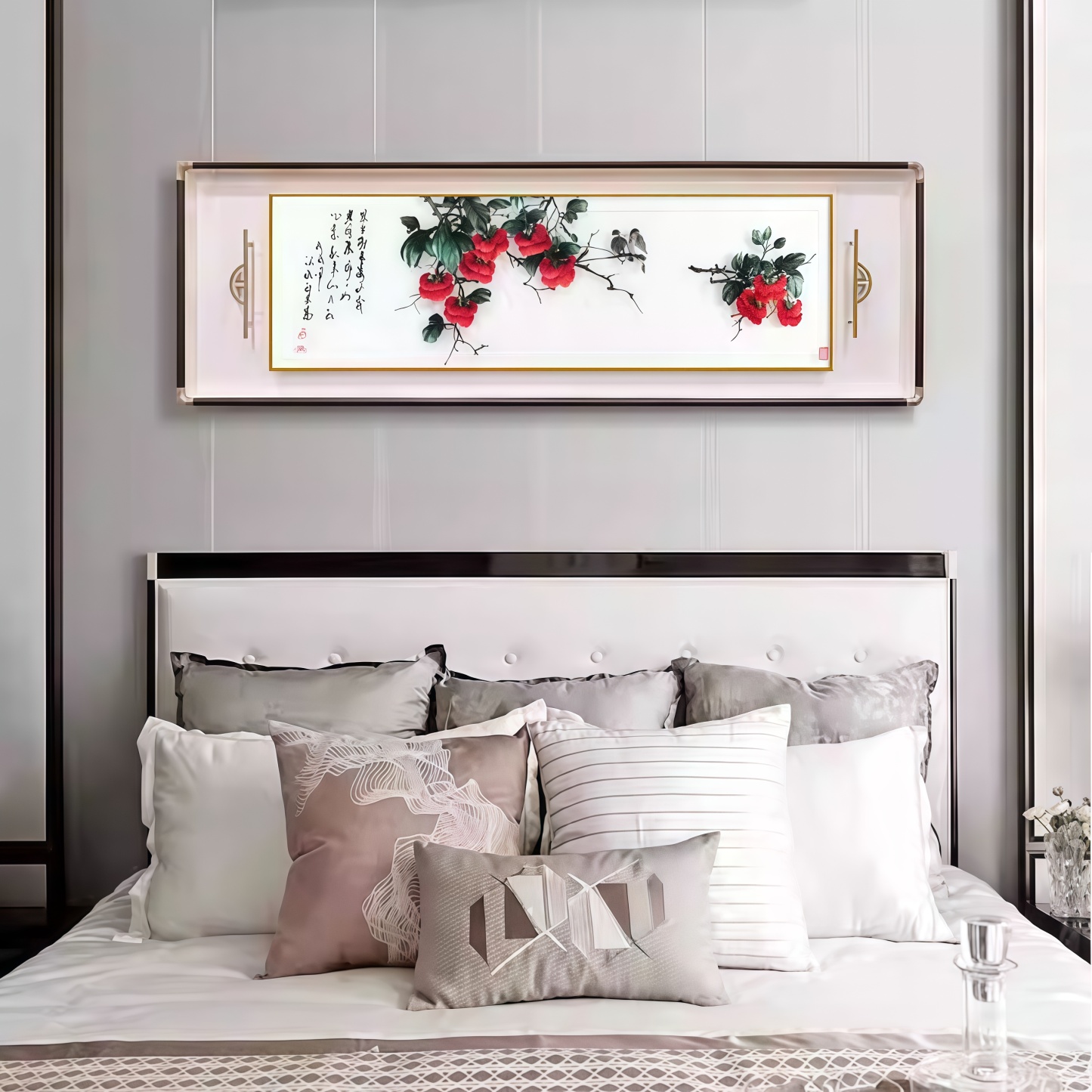 Su Embroidery Fine Horizontal Scroll Hanging Painting