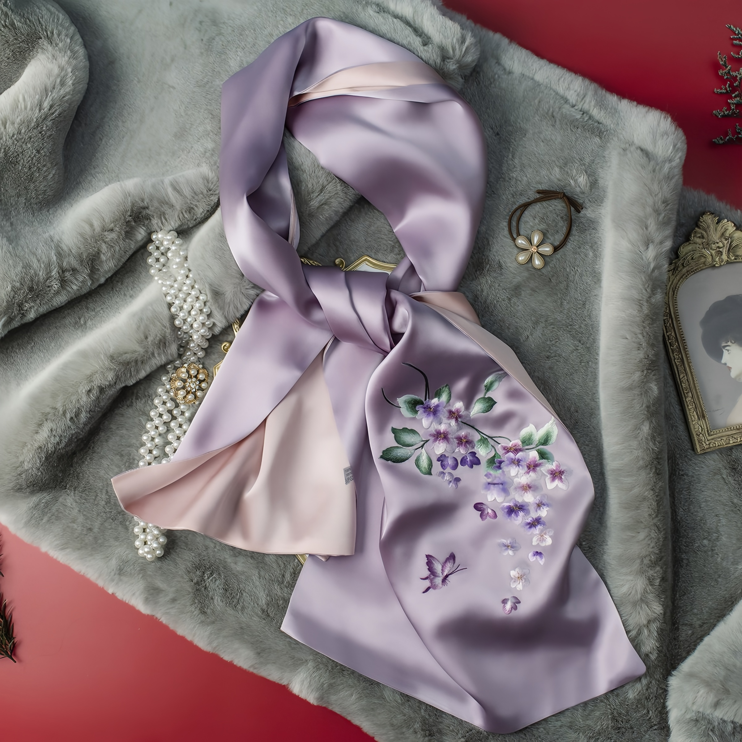 Suzhou Embroidery Silk Scarf