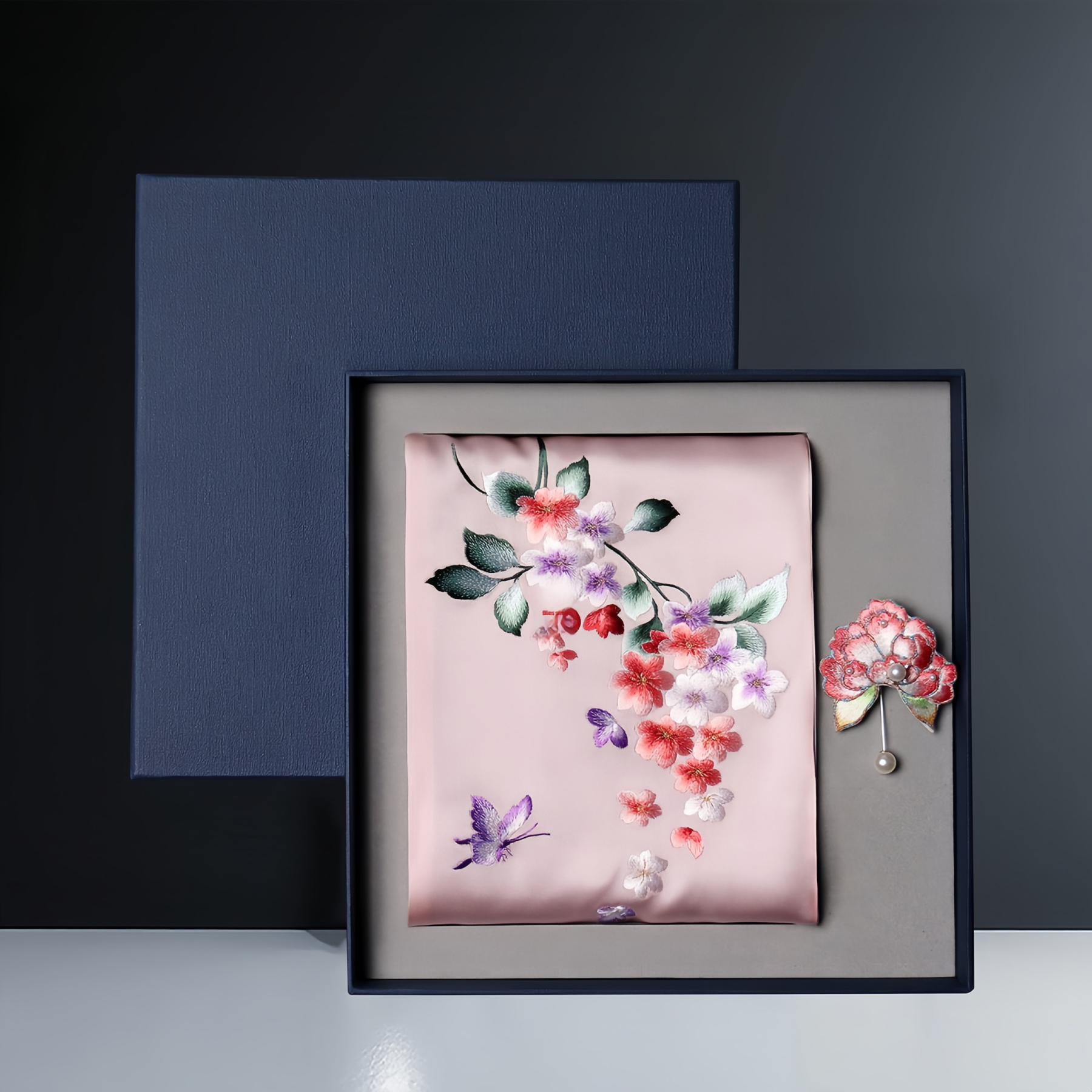 Suzhou Embroidery Silk Scarf