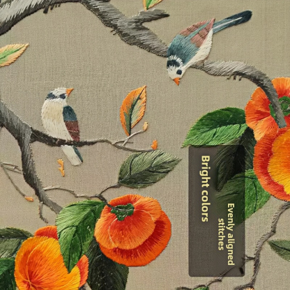 Suzhou Embroidery Double-Sided Embroidery Ornament Square Table Screen,Chinese Style Special Gift