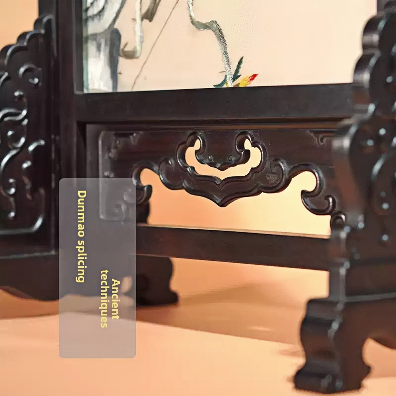  Embroidery Ornament Suzhou Embroidery Table Screen Chinese Style Screen Table Ornament,Solid Wood