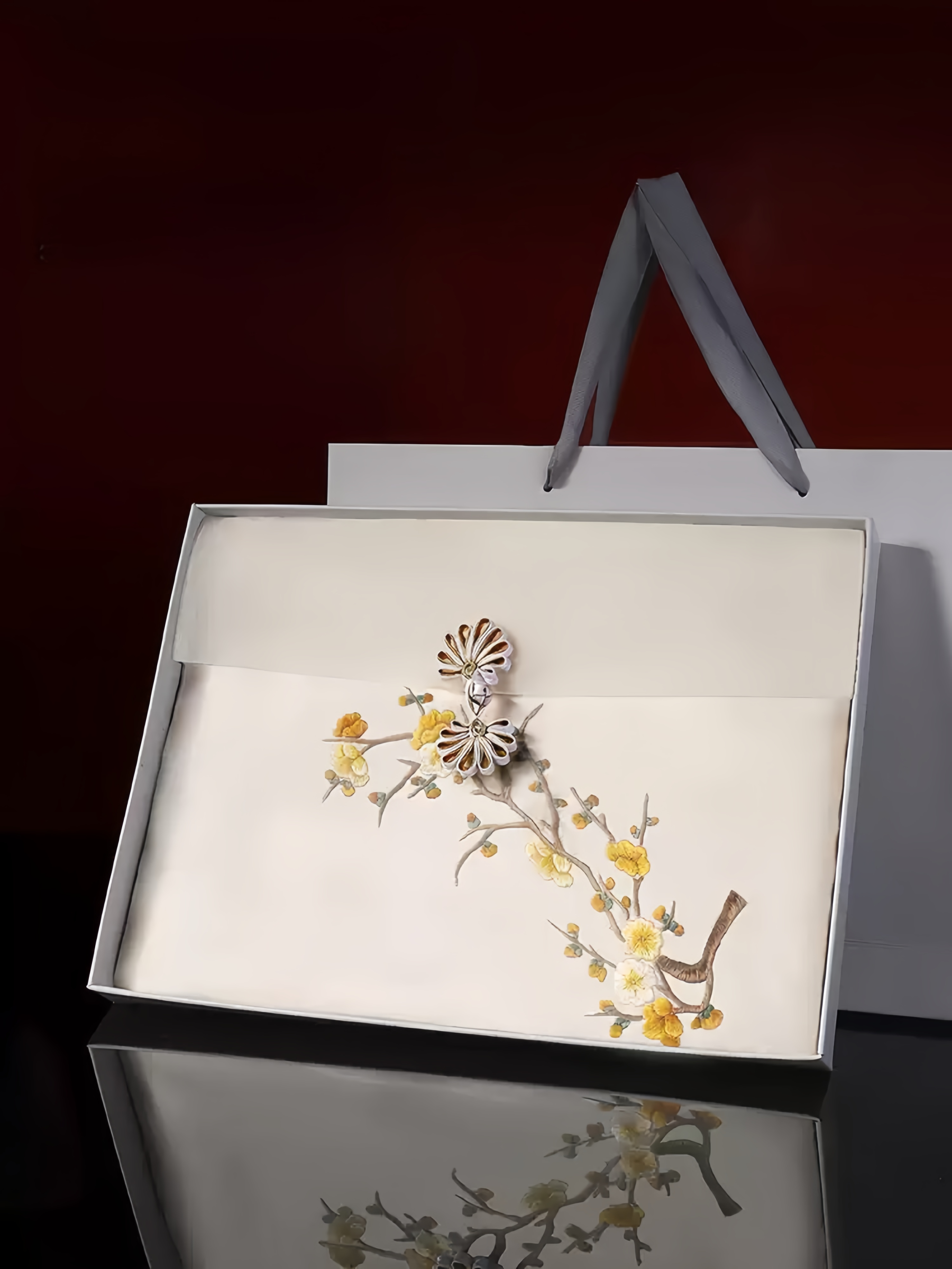 High-End Series Su Embroidery Silk Scarves