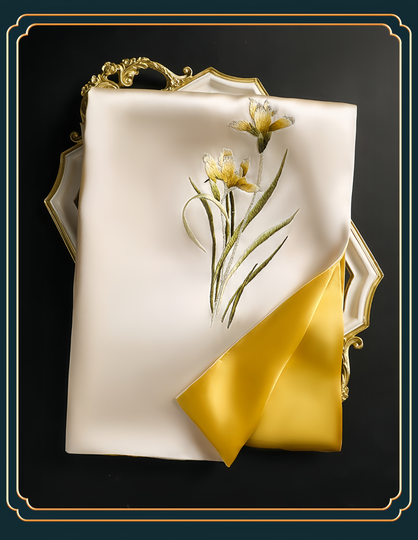 Premium Collection: Suzhou Embroidery Silk Scarf