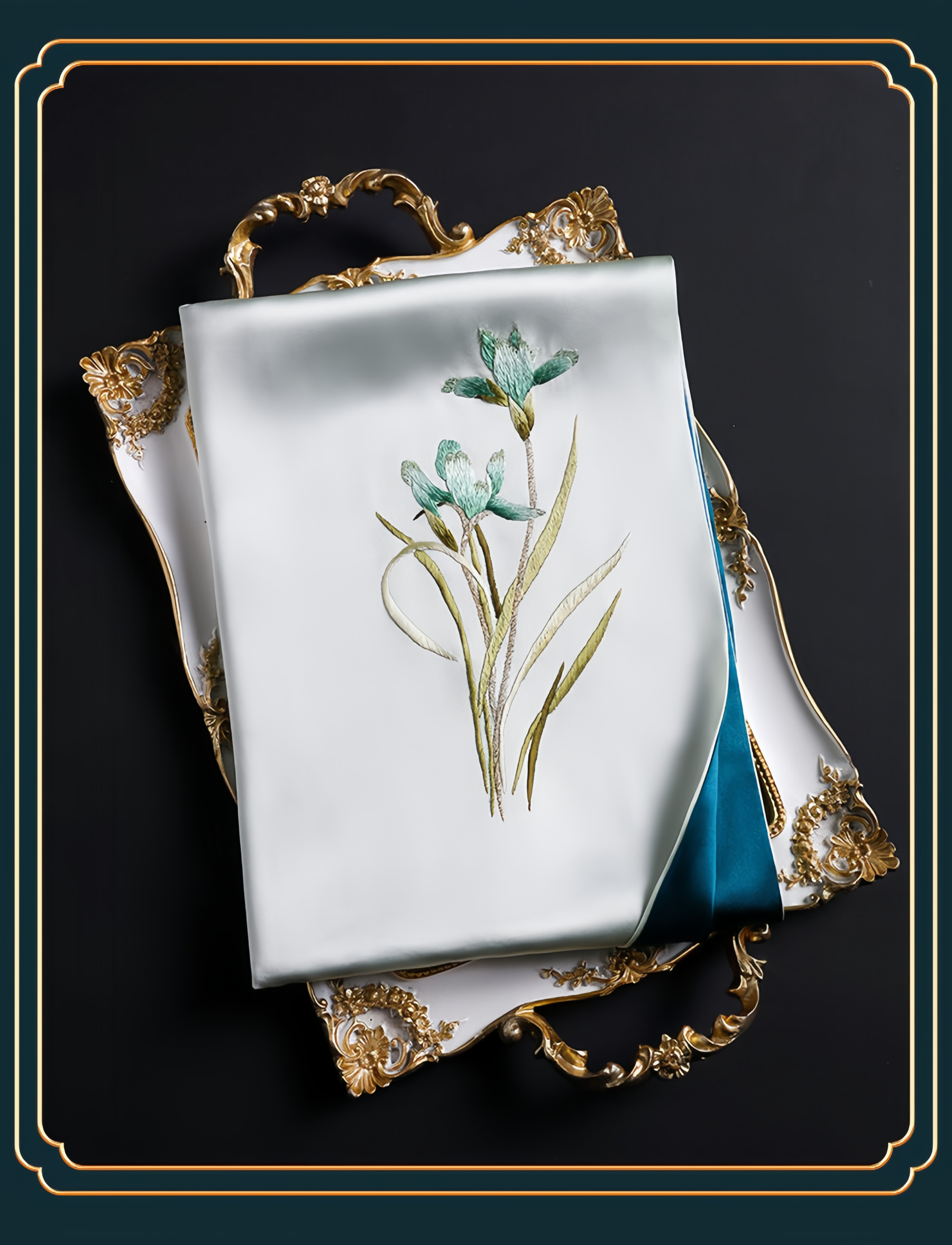 Premium Collection: Suzhou Embroidery Silk Scarf