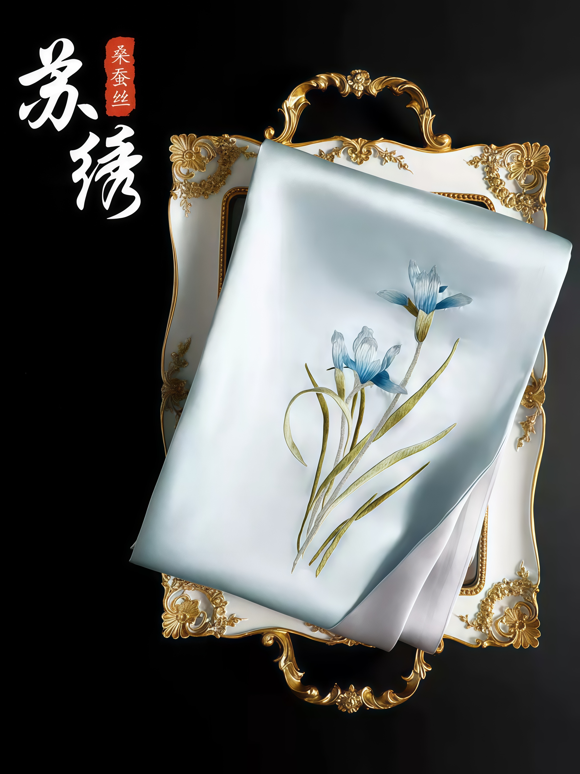 Premium Collection: Suzhou Embroidery Silk Scarf