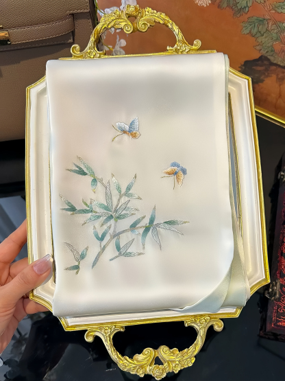 Premium Collection: Suzhou Embroidery Silk Scarf