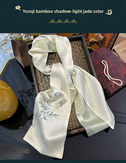 Premium Collection: Suzhou Embroidery Silk Scarf