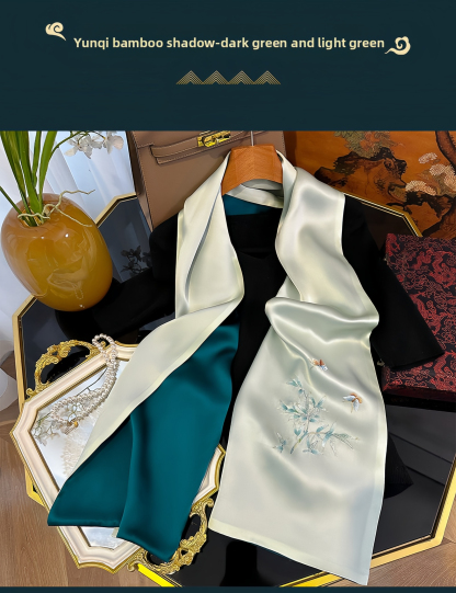 Premium Collection: Suzhou Embroidery Silk Scarf