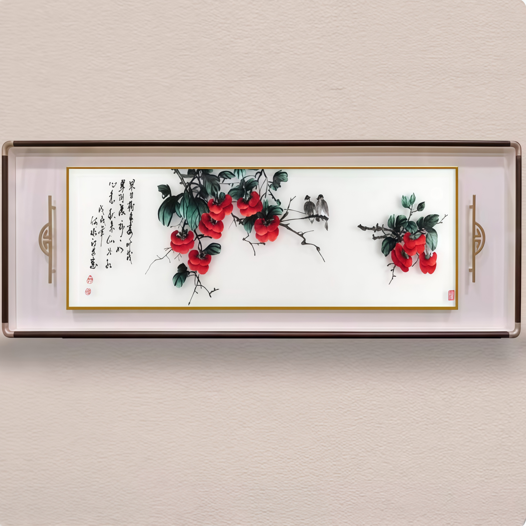 Su Embroidery Fine Horizontal Scroll Hanging Painting