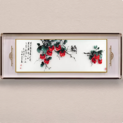 Su Embroidery Fine Horizontal Scroll Hanging Painting