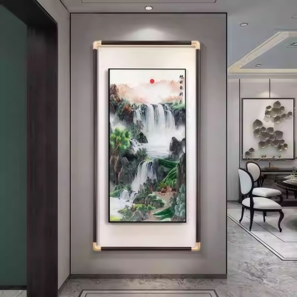 Embroidered Landscape Wall Scroll