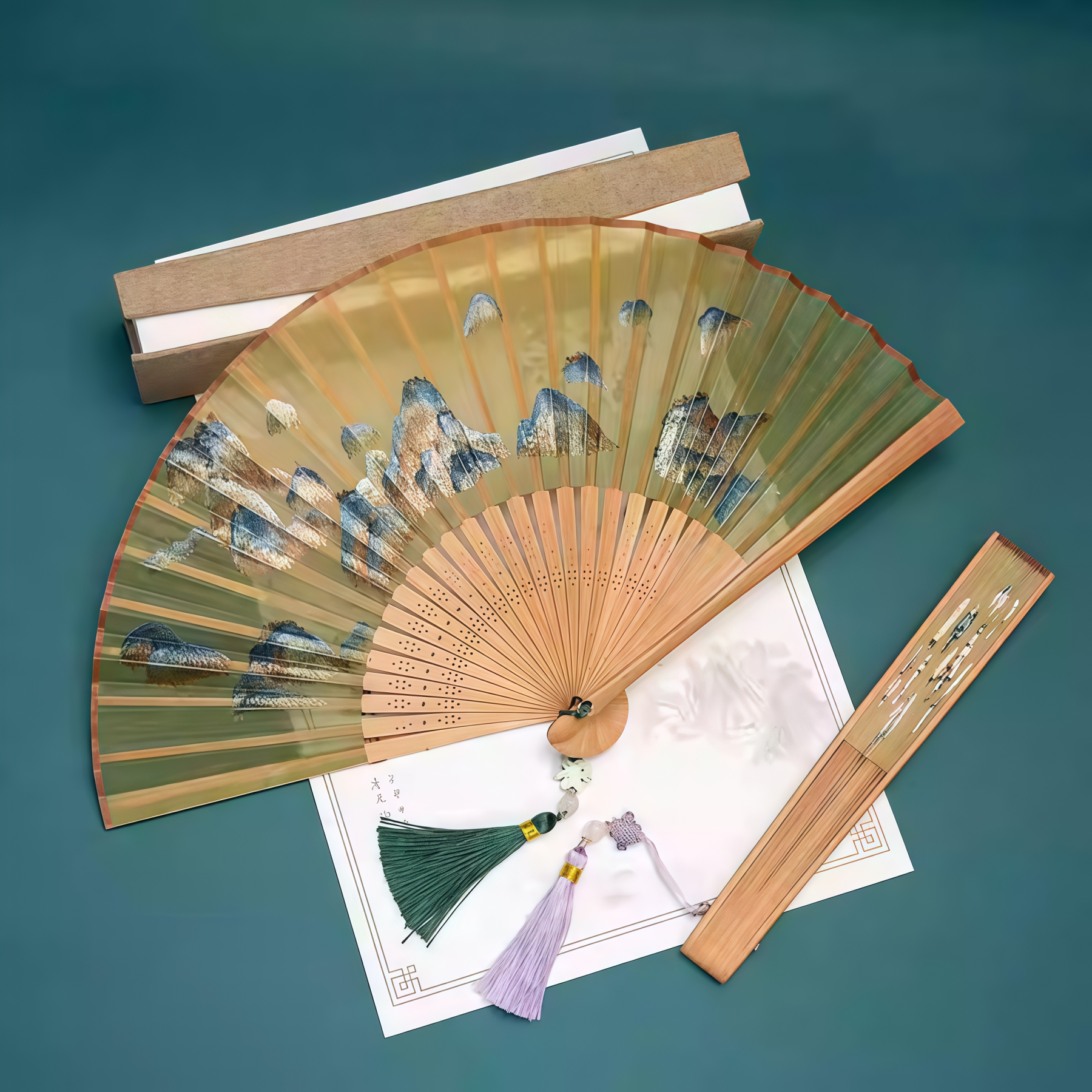 Su embroidery ancient style fan