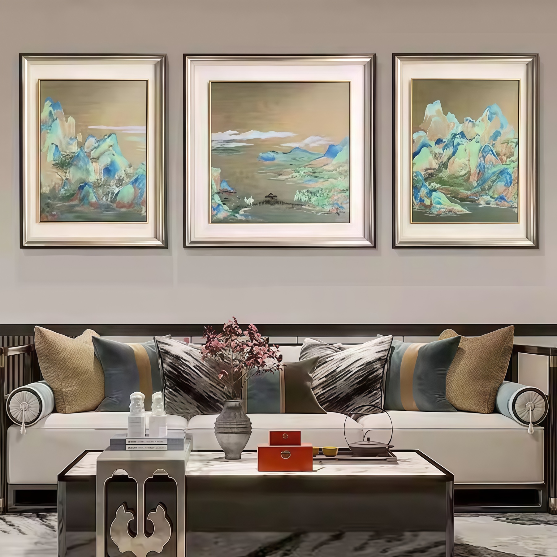 "Thousand Miles of Rivers and Mountains" Suzhou High-End Embroidery