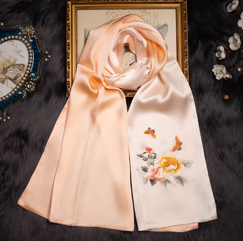 Suzhou Embroidery Silk Scarf