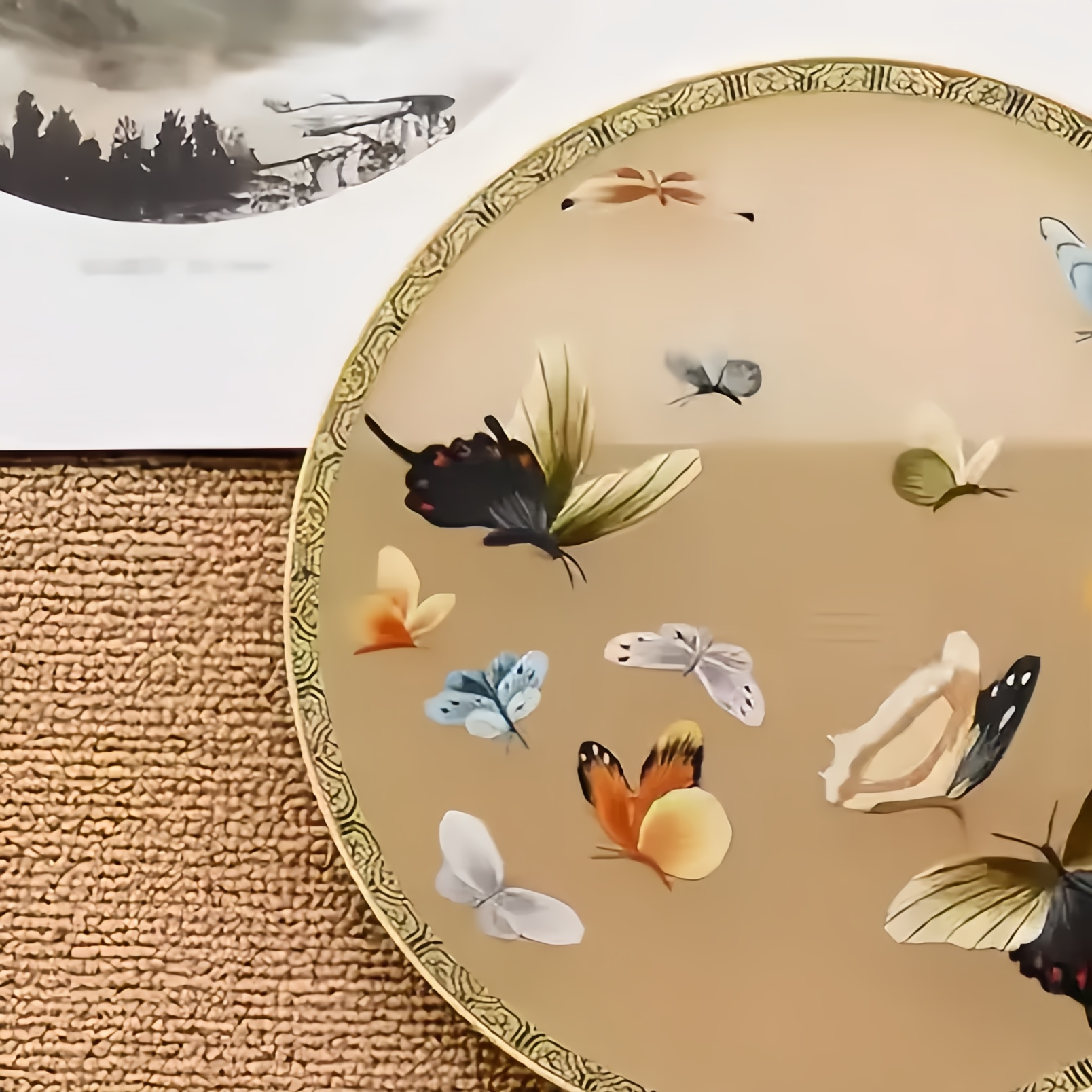 Su Embroidery Fine Embroidered Xiangfei Fan