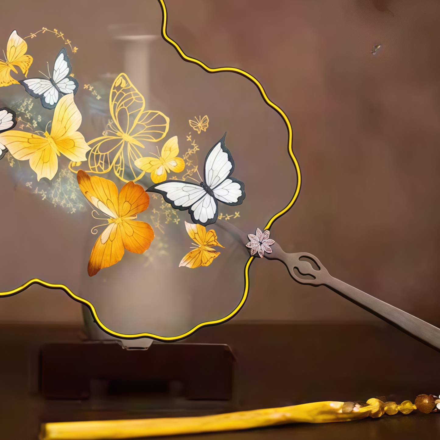 Suzhou Double-sided Embroidery Intangible Cultural Heritage Round Fan