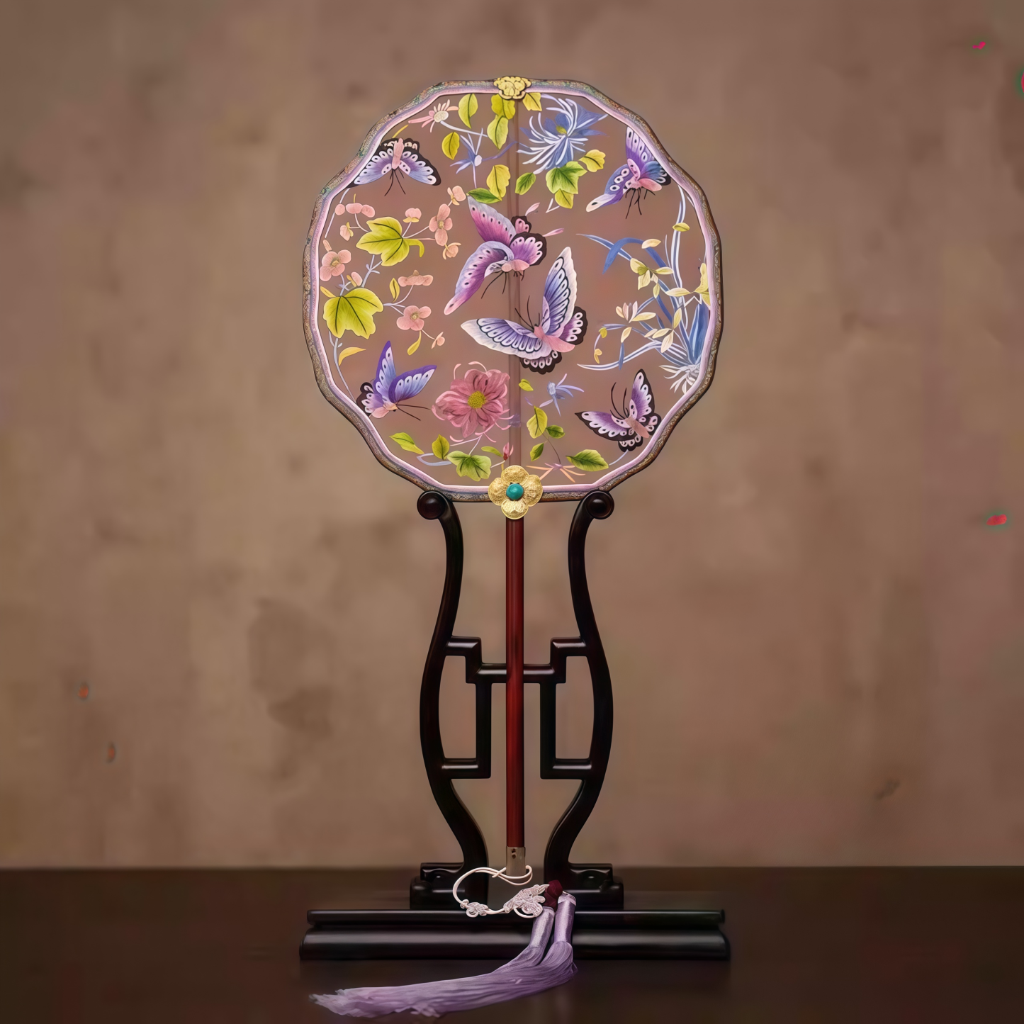 Suzhou Embroidery Craft Fan