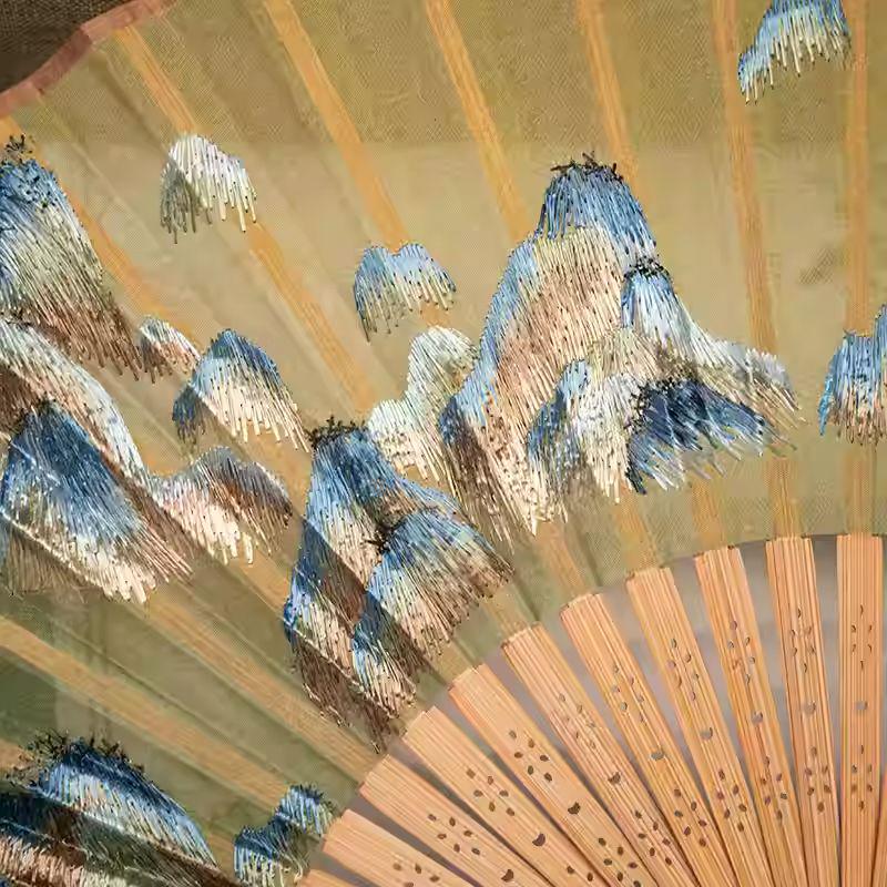Su embroidery ancient style fan