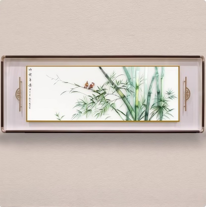 Bamboo Peace Bedside Hanging Painting