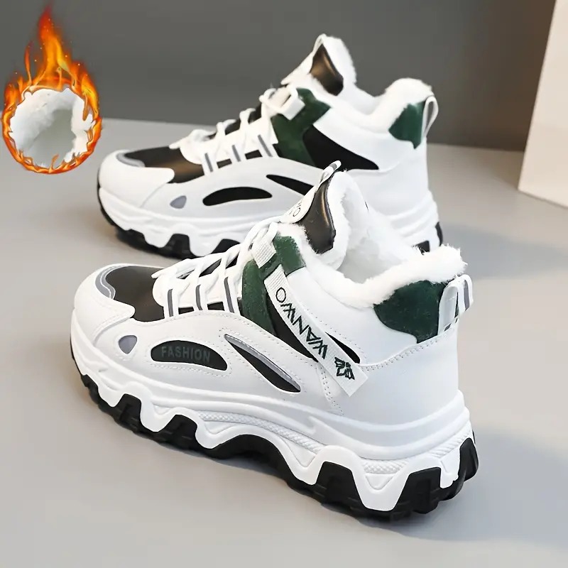 Color-block Thick Sole Chunky Sneakers