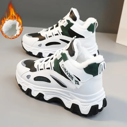 Color-block Thick Sole Chunky Sneakers