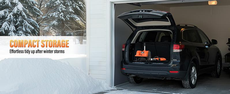 20V Cordless Snow Shovel | 12" Electric Snow Blower with 2x 4.0Ah Batteries & Fast Charger, 16Ft Throw Snow Removal, Adjustable Front Handle & Directional Plate for Easy Snow Removal, Christmas Snow Time Essentials, Snowstorm Essentials