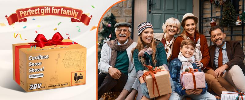 20V Cordless Snow Shovel | 12" Electric Snow Blower with 2x 4.0Ah Batteries & Fast Charger, 16Ft Throw Snow Removal, Adjustable Front Handle & Directional Plate for Easy Snow Removal, Christmas Snow Time Essentials, Snowstorm Essentials