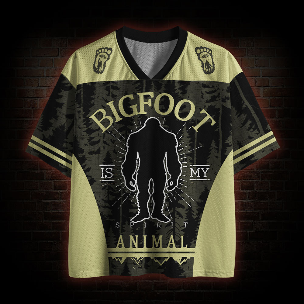 Bigfoot is My Spirit Animal Mesh Jersey