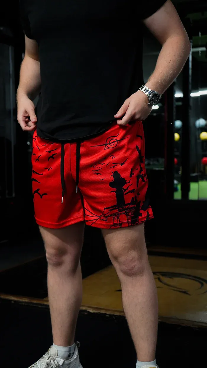 Anbu Captain Shorts   Red   Naruto