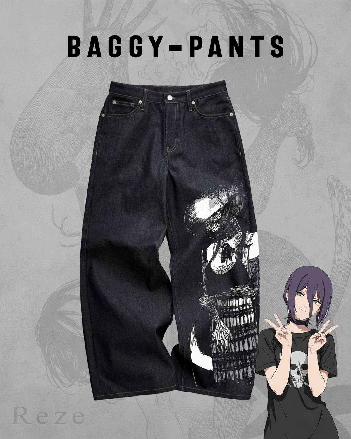 BOMB DEVIL JEANS | CHAINSAW MAN