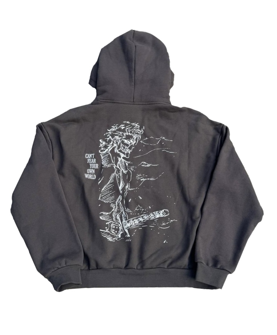 Grimmjow Embroidery Hoodie-Bleac.h