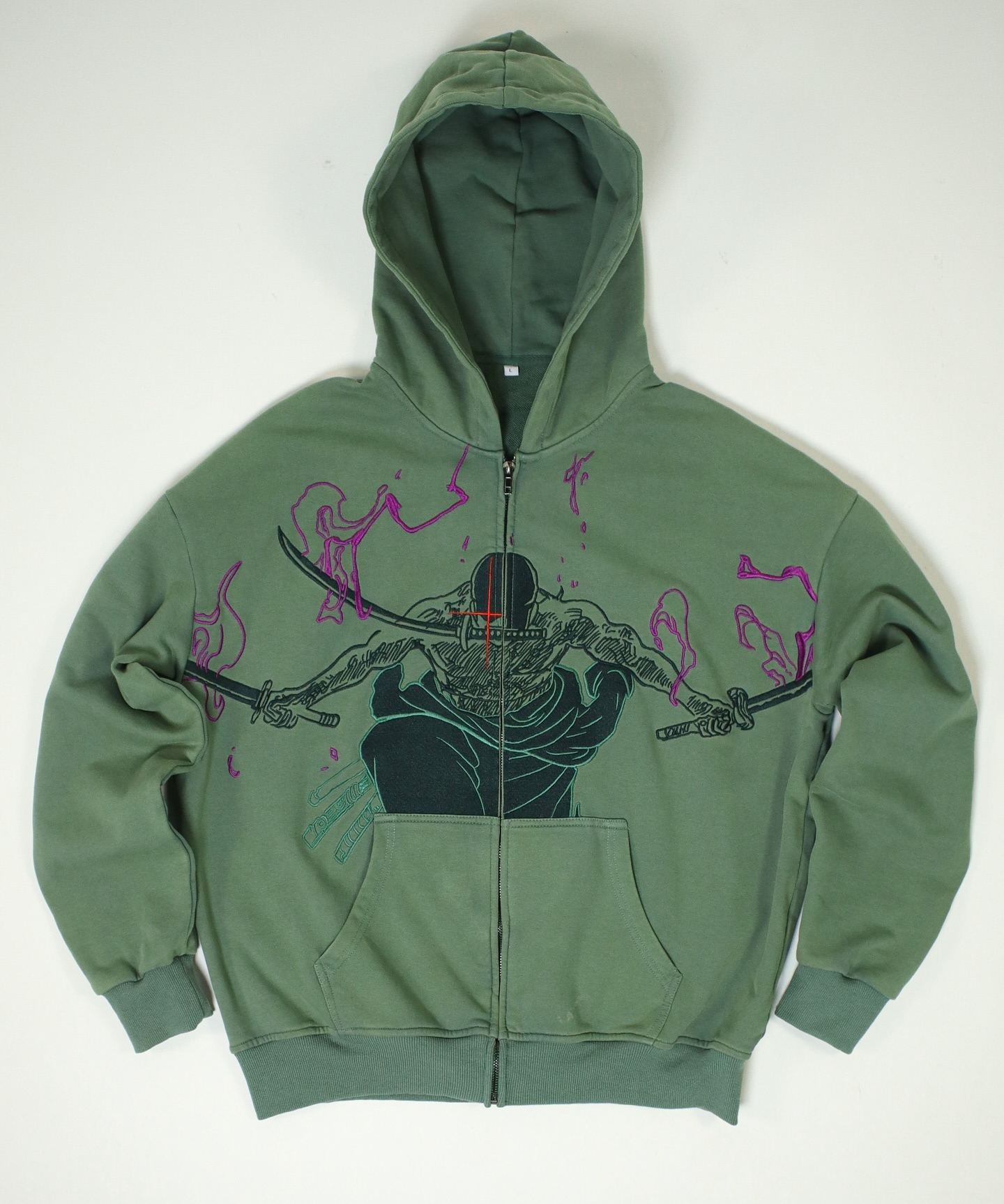 KING OF HELL ZIP UP HOODIE