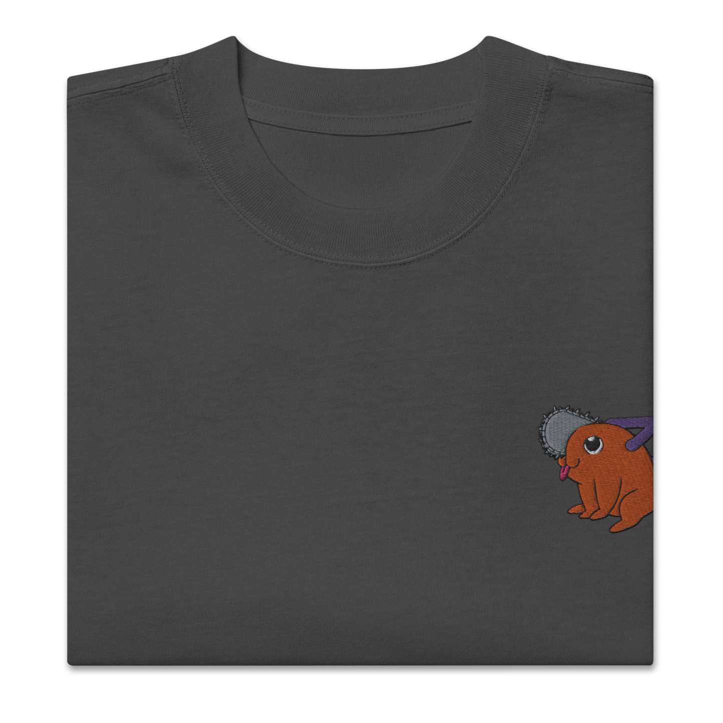 Pochita (Embroidery ) - Oversized Heavy Tee