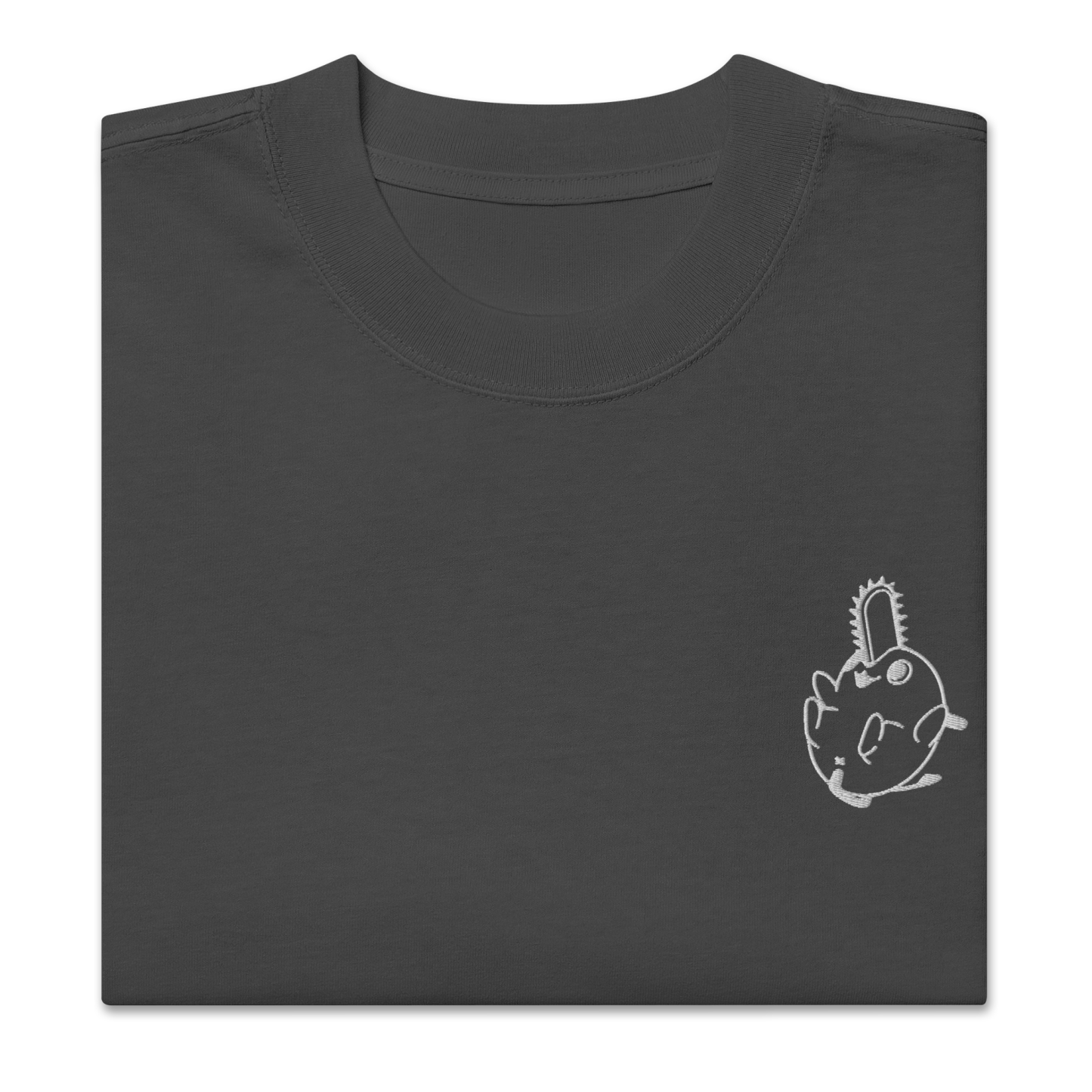 Pochita Mini (Embroidery ) - Oversized Heavy Tee