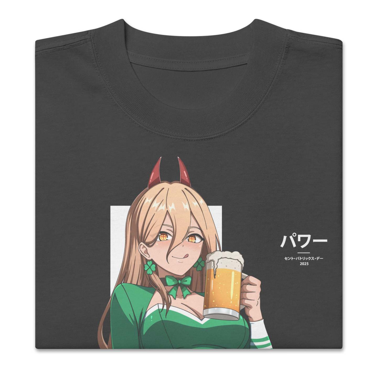 [St Patricks Exclusive] Power - Oversized Heavy Tee
