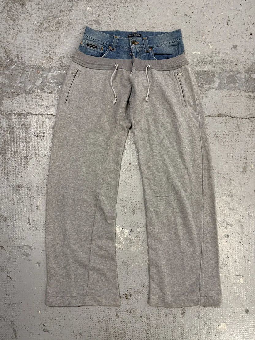 HYBRID DENIM GREY JOGGER PANTS
