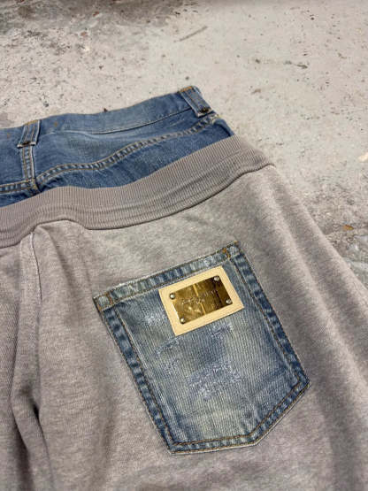 HYBRID DENIM GREY JOGGER PANTS