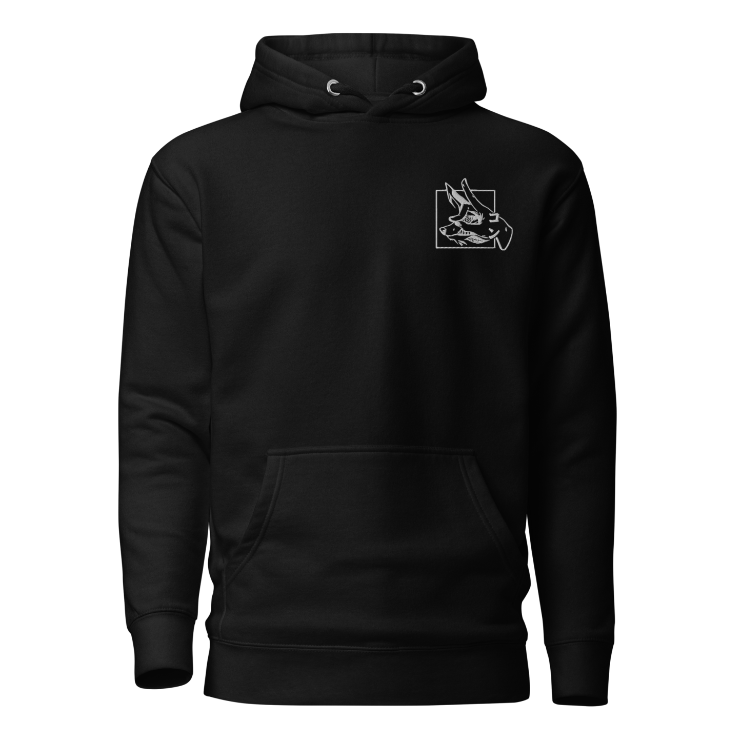 FOX DEVIL - Embroidery Hoodie