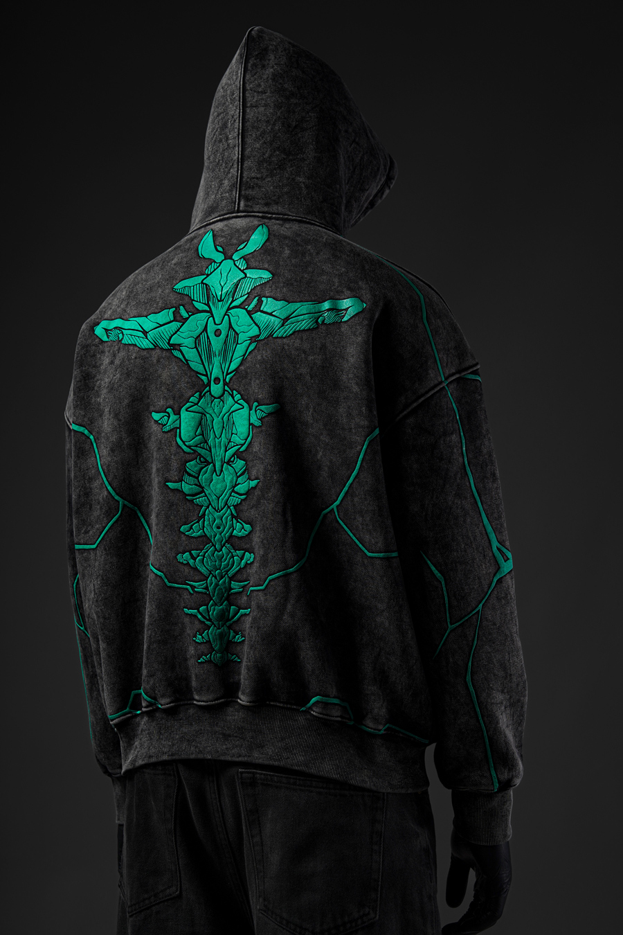 KAIJU NO.8 VINTAGE WASHED HOODIE