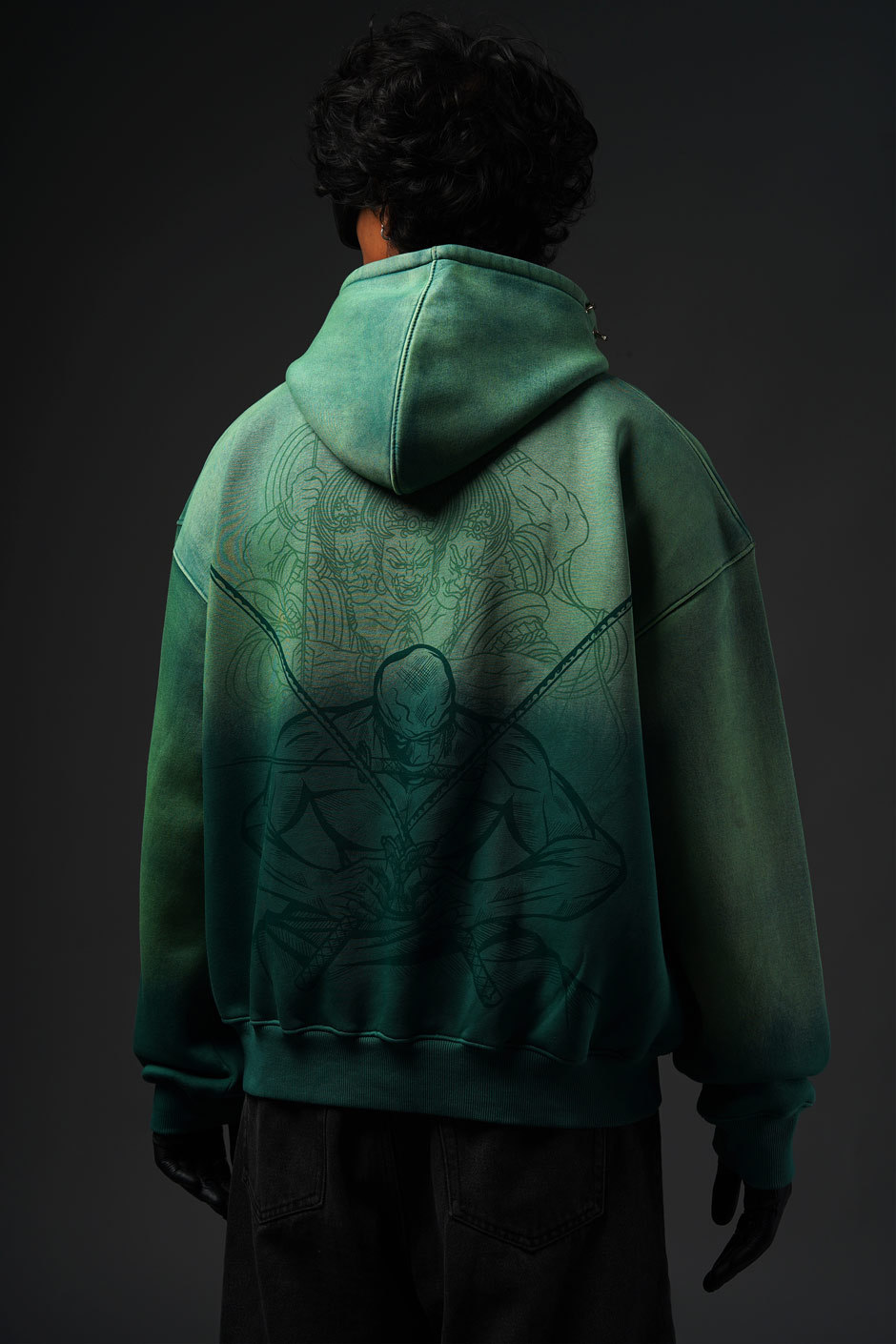 ZORO ASHURA WASHED HOODIE