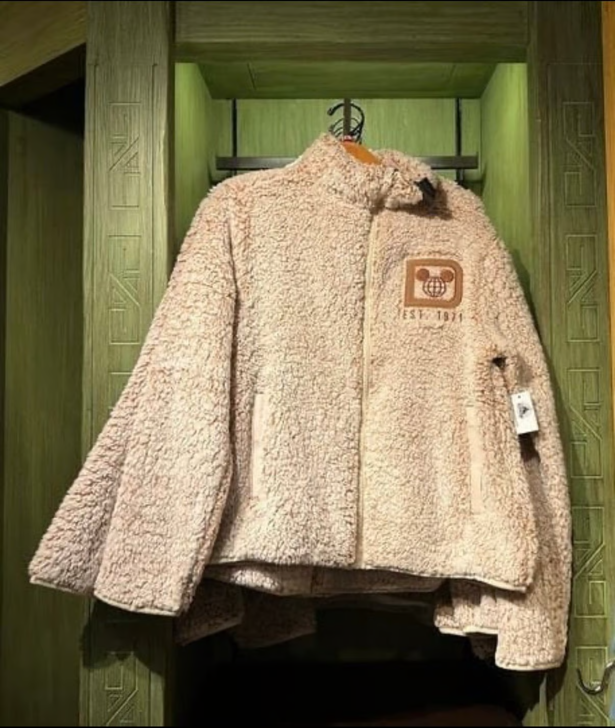Disney Parks 2025 Walt Disney World Sherpa Zip Up Jacket