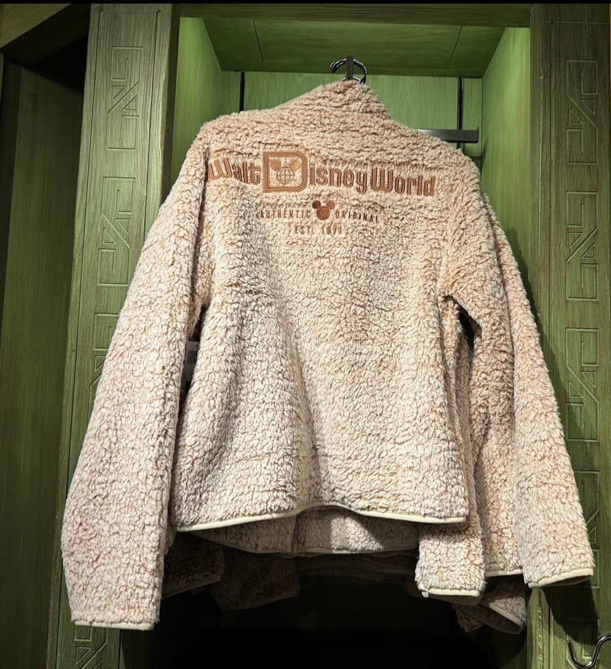 Disney Parks 2025 Walt Disney World Sherpa Zip Up Jacket
