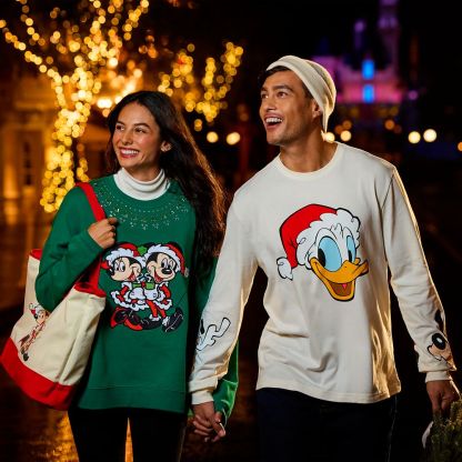 Mickey Mouse and Friends Holiday Long Sleeve T-Shirt for Adults