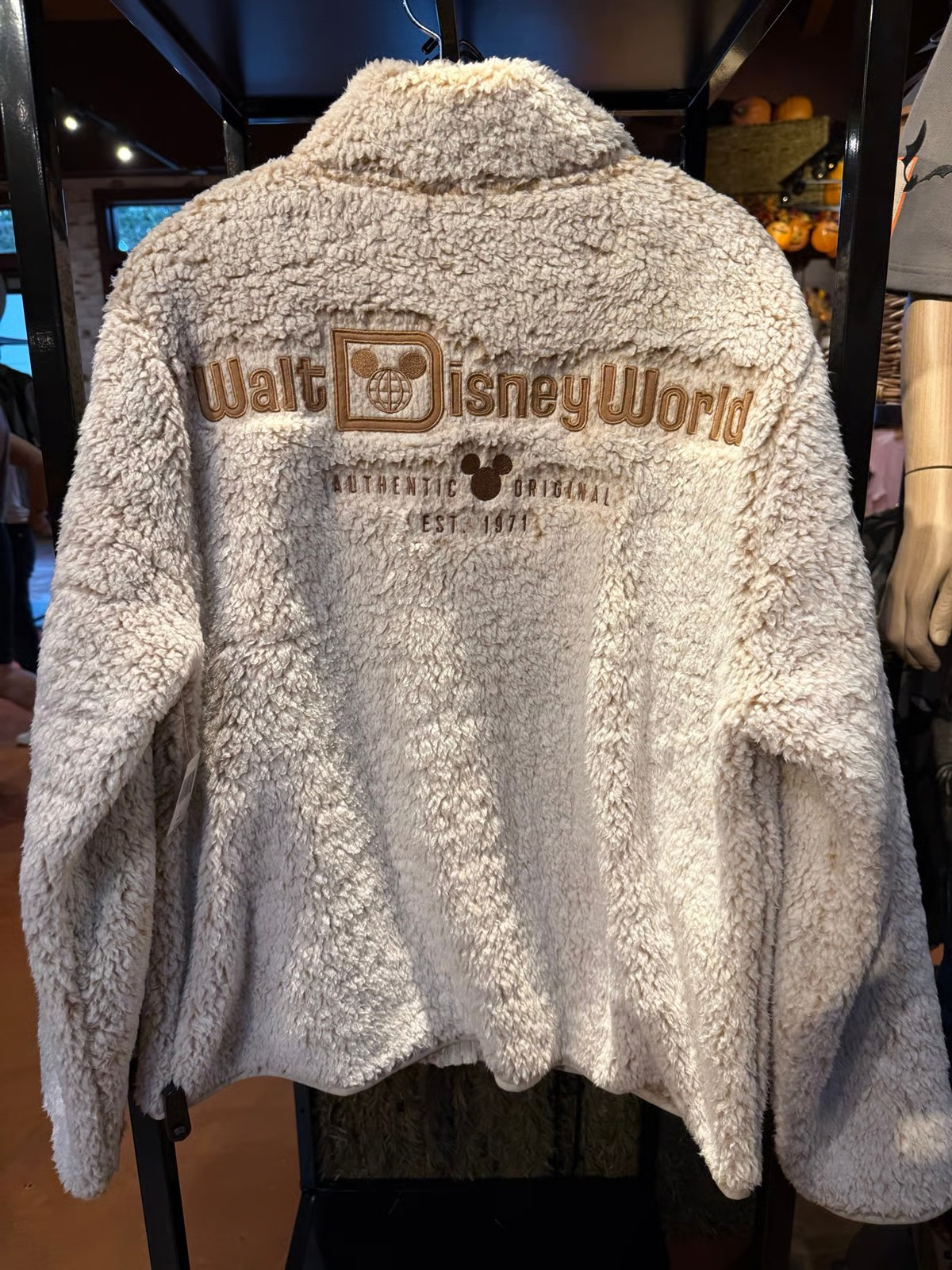 Disney Parks 2025 Walt Disney World Sherpa Zip Up Jacket