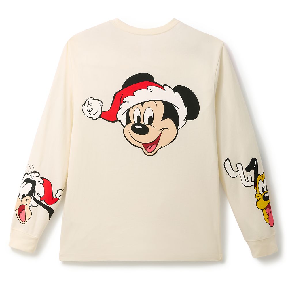 Mickey Mouse and Friends Holiday Long Sleeve T-Shirt for Adults | Disney Store