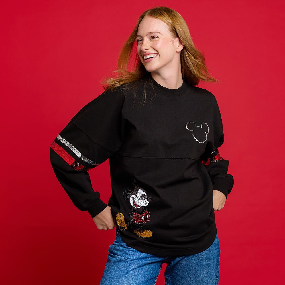 Mickey Mouse Sequin Spirit Jersey for Adults